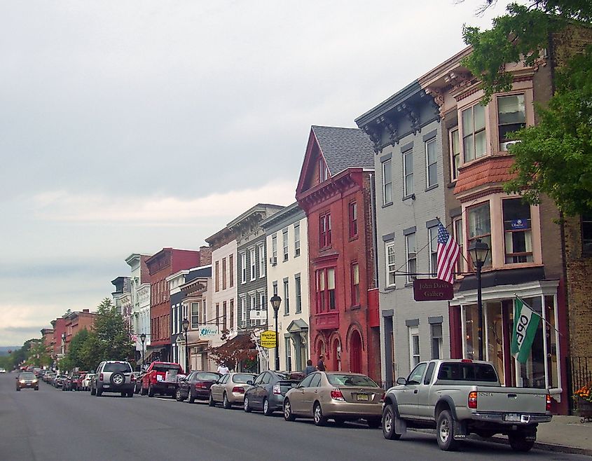 Warren street in Hudson