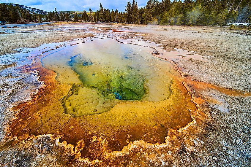 Yellowstone hot spring