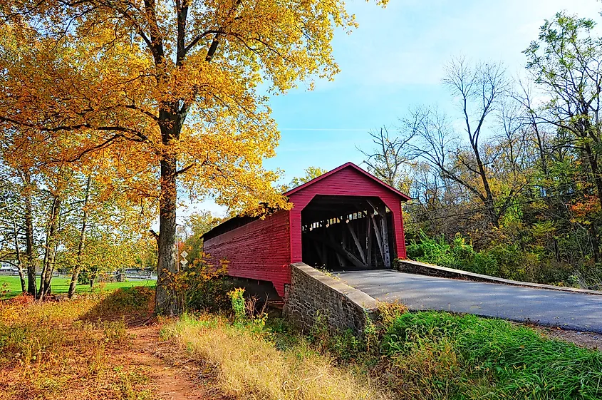 Covered bridge in Thurmont, Maryland.