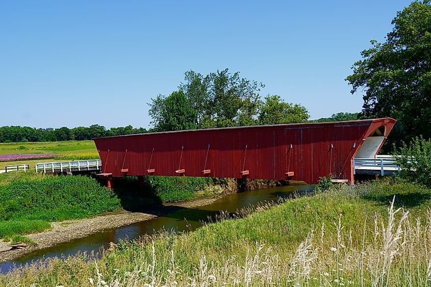 The covered bridges of Winterset, Iowa.