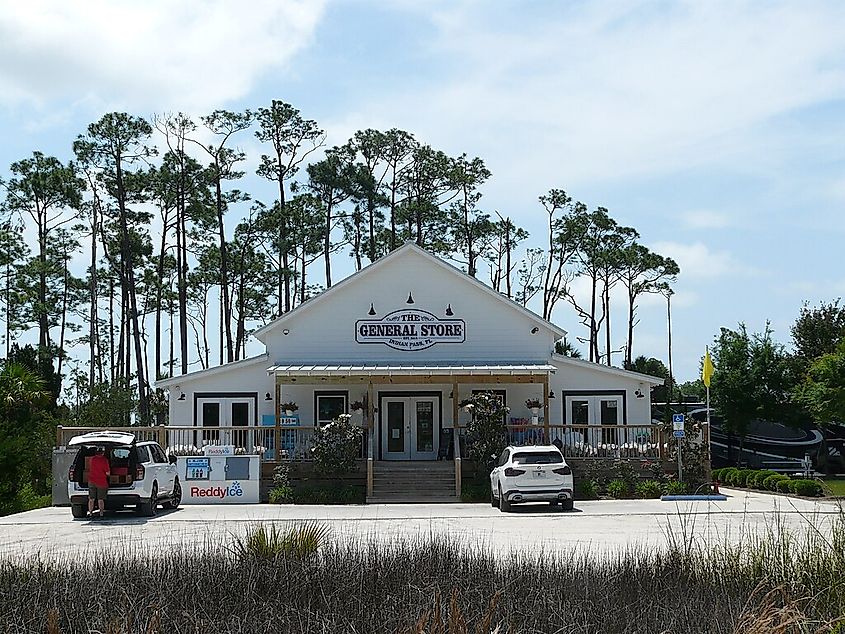 Indian Pass General Store on County Road 30A in Indian Pass, Florida.