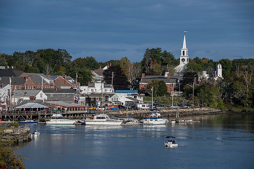 The beautiful waterfront area of Damariscotta, Maine.