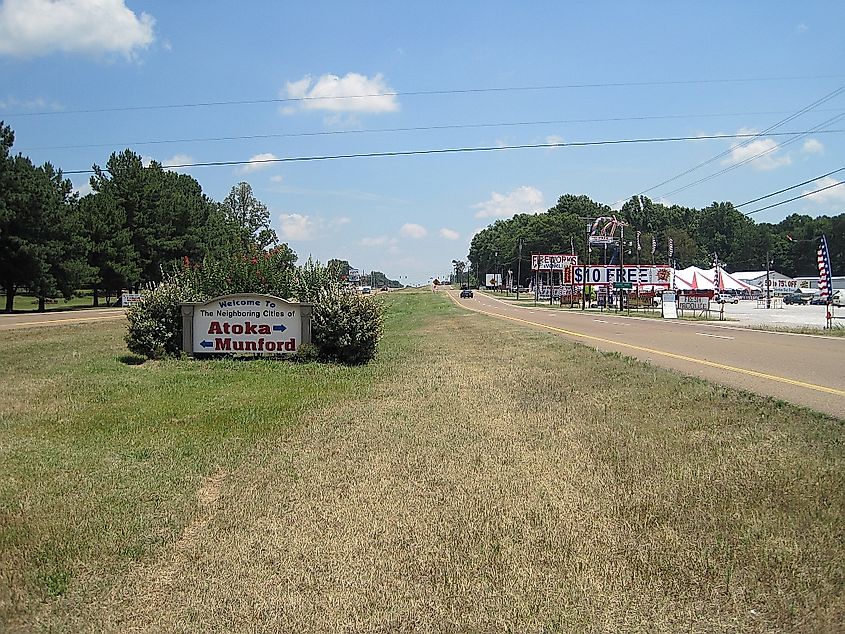 Munford, Tennessee and Atoka, Tennessee