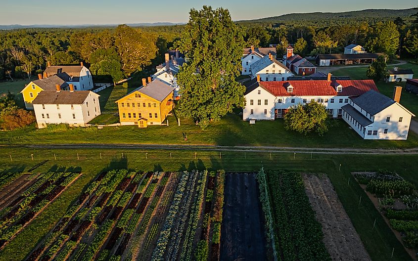 The Canterbury Shaker Village in Canterbury, New Hampshire.