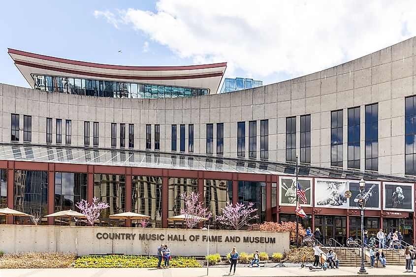 The Country Music Hall of Fame in downtown Nashville, Tennessee