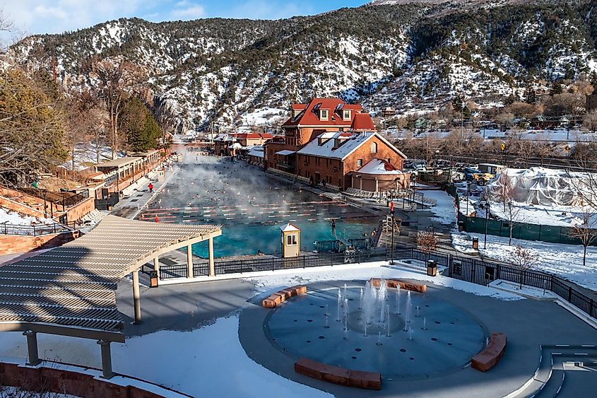A spa resort at Glenwood Springs, Colorado.
