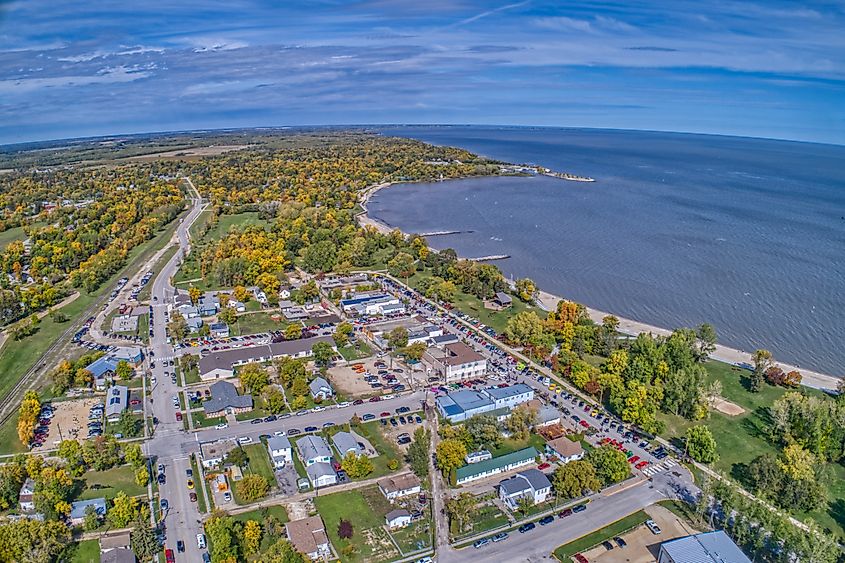 Winnipeg Beach is a popular Tourist Destination with a Provincial Park on Lake Winnipeg.