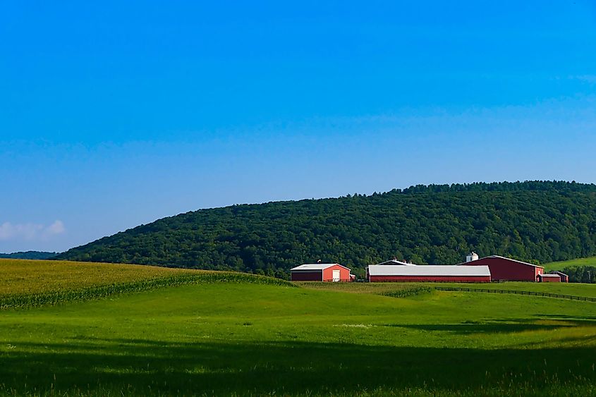 Landscape of Amenia, Dutchess County, New York