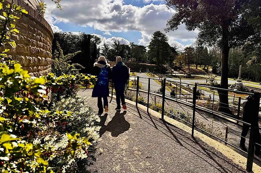 Exploring the grounds at Blenheim Palace. Image credit: Bryan Dearsley
