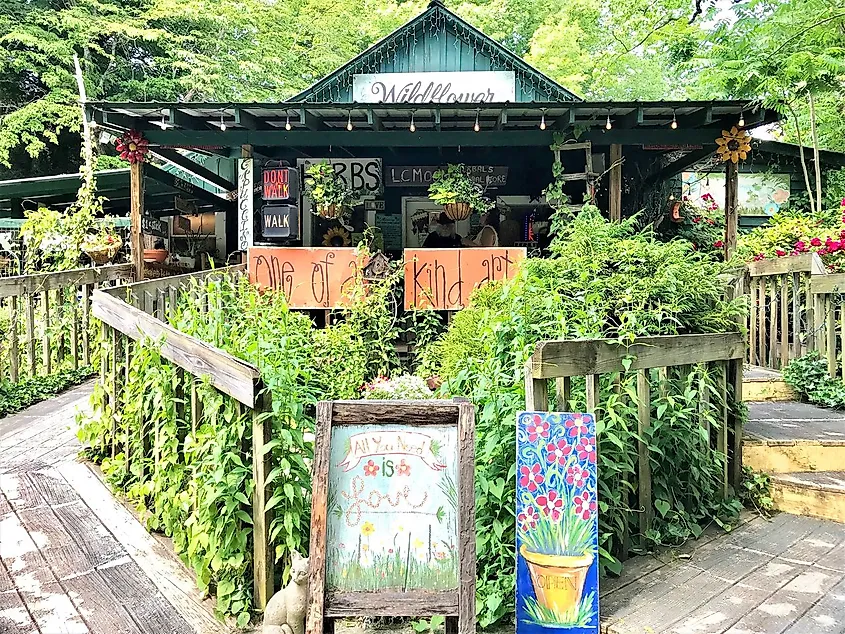 Wildflower Cafe in Mentone, Alabama.
