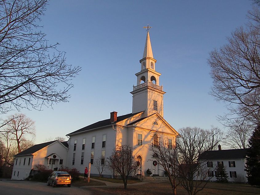 First Congregational Church in Woodstock, Connecticut.