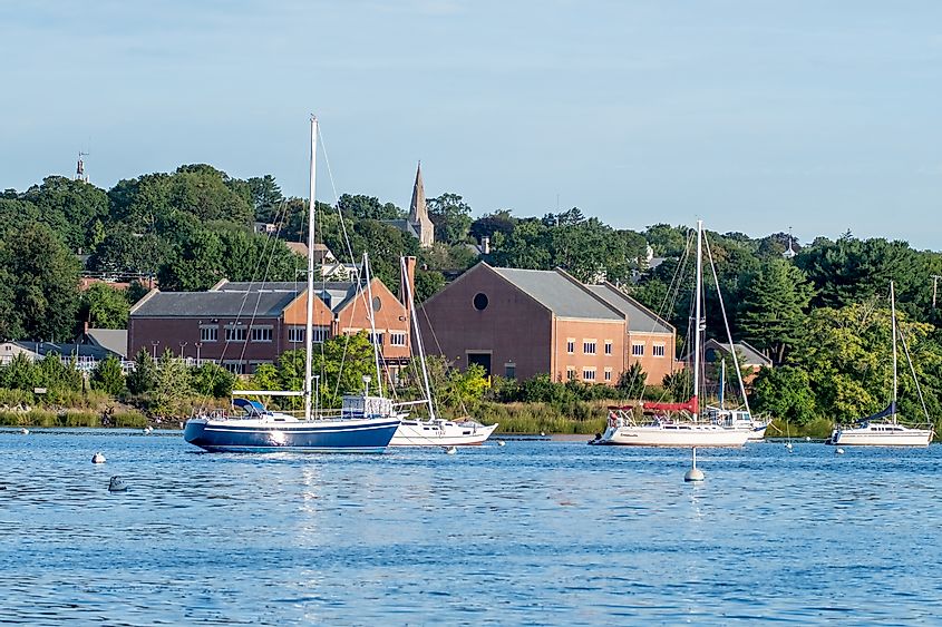 East Greenwich, Rhode Island waterfront scenes showcasing its charming coastal beauty.