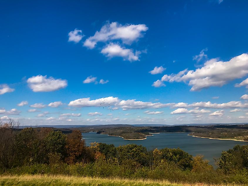 Blue Marsh Lake on a early spring morning