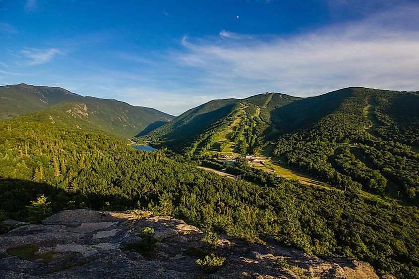 Artist Bluff Trail in Franconia Notch State Park in Franconia, New Hampshire
