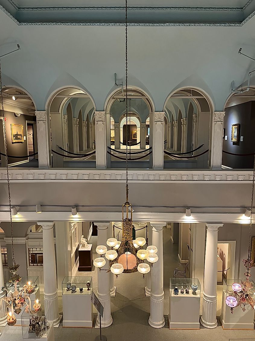 View from second floor, Lightner Museum, St. Augustine, Florida