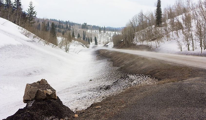 Mink Creek Road near Preston Idaho - Bear River Range, Caribou Targhee National Forest