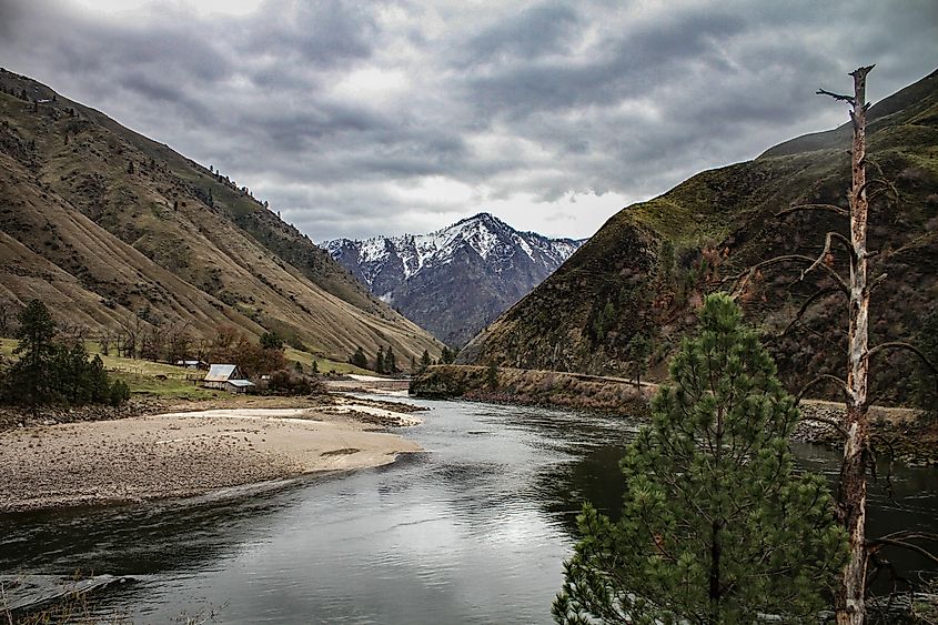 Beautiful landscape around Riggins, Idaho