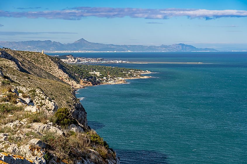 The Gulf of Valencia in Spain.