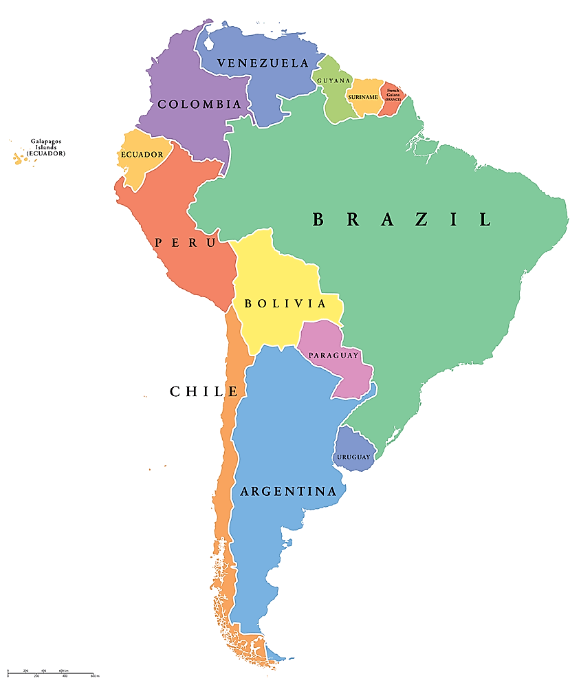 South America Map With Countries How Many Countries Are There In South America? - Worldatlas