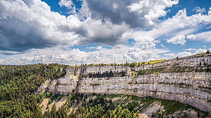 Creux Du Van in Jura Mountains, Switzerland