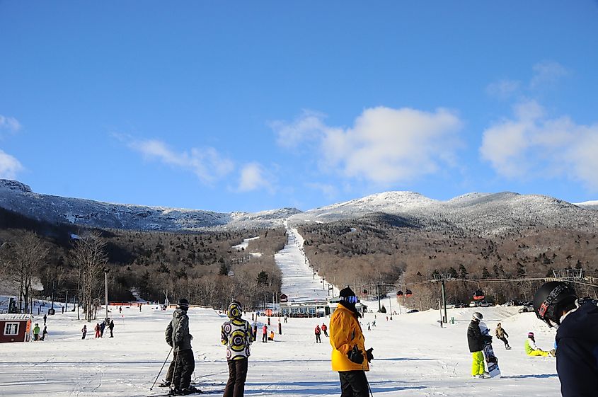 Skiers in Stowe Mountain Resort