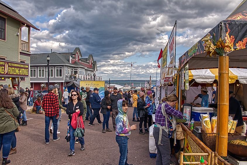 People enjoy the Annual Applefest, via Jacob Boomsma / Shutterstock.com