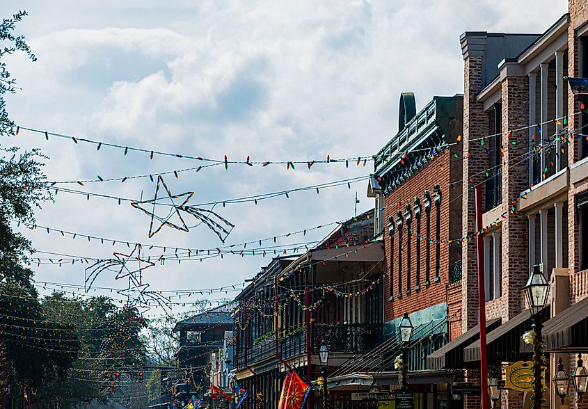 Christmas lights in Natchitoches, Louisiana.