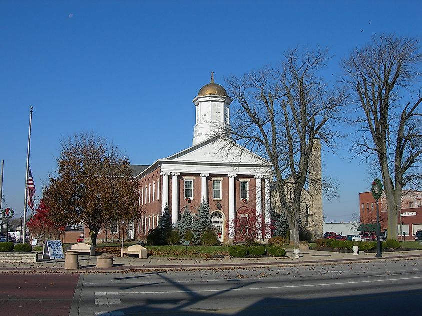 Highland County Courthouse in Hillsboro, Ohio. 