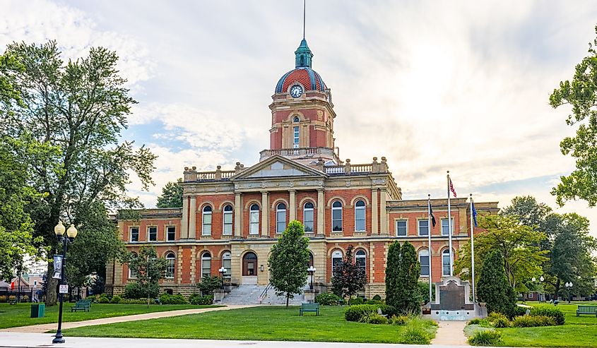The Elkhart County Courthouse.