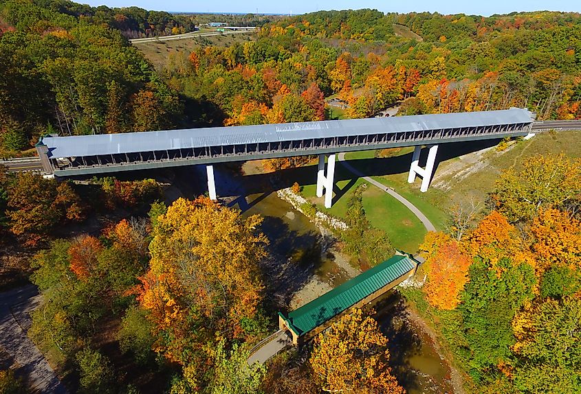 The Smolen-Gulf Bridge in Ashtabula County, Ohio