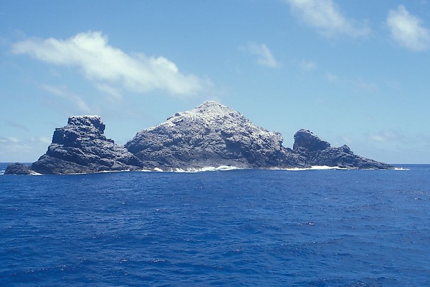 The remaining rocky land at Gardner Pinnacles