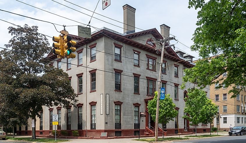 Historic Stockade Inn, located in the Stockade Historic District, Schenectady, New York.
