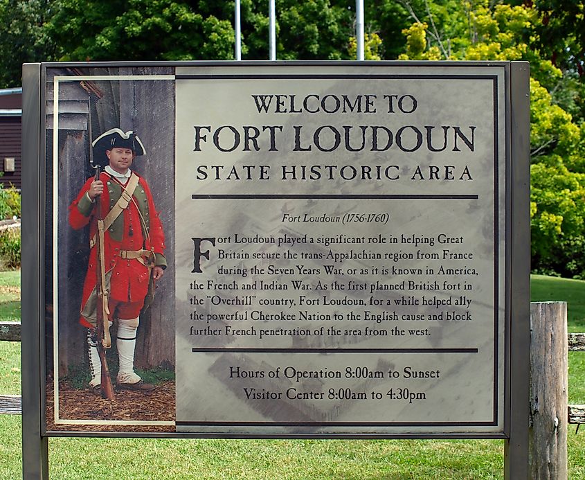 Fort Loudoun State Historic Park, Tennessee, USA.