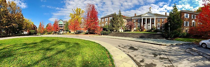 view of Wells College campus