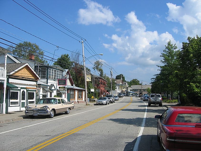 Main Street in North Creek, New York.