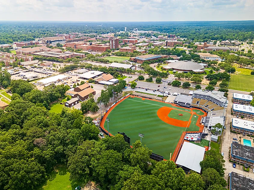 Pete Taylor Park, home of the University of Southern Mississippi Golden Eagles baseball team in Hattiesburg, Mississippi.