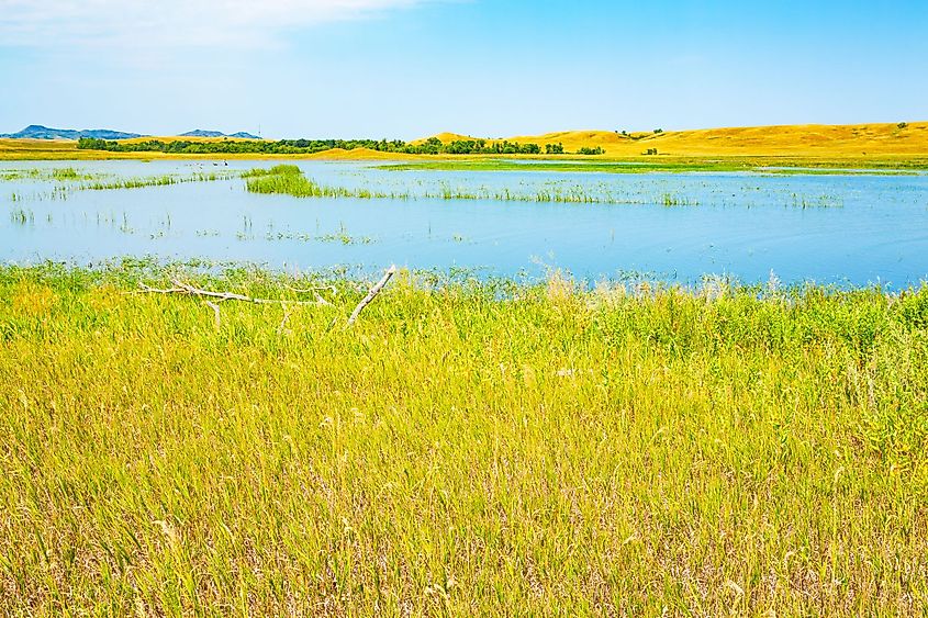 Lake Oahe in South Dakota.