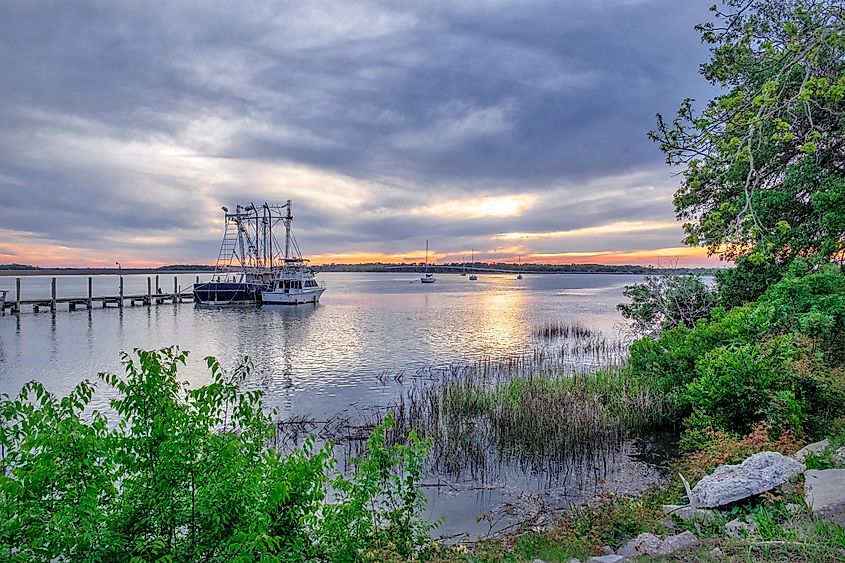 Port Royal Sound in Port Royal, South Carolina, offering scenic views of the water and surrounding landscape.