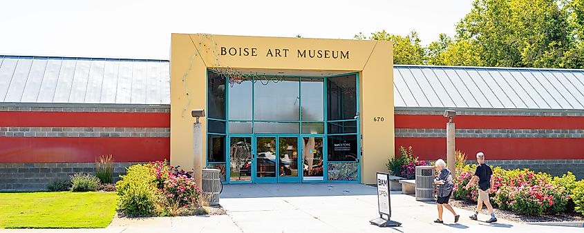 BAM Boise Art Museum colorful building frontage.