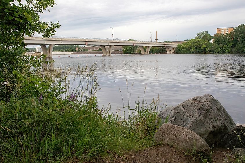 Bridge between Sauk Rapids and Saint Cloud, Minnesota.