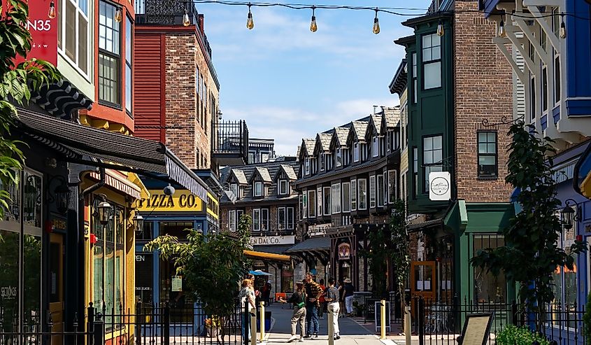 Downtown street in Chilliwack, British Columbia.