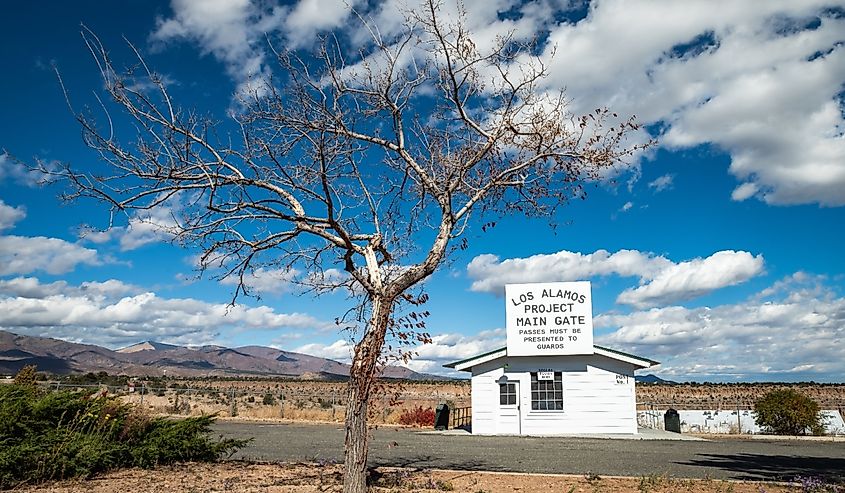 Manhattan Project, Los Alamos Main Gate, Los Alamos, New Mexico.