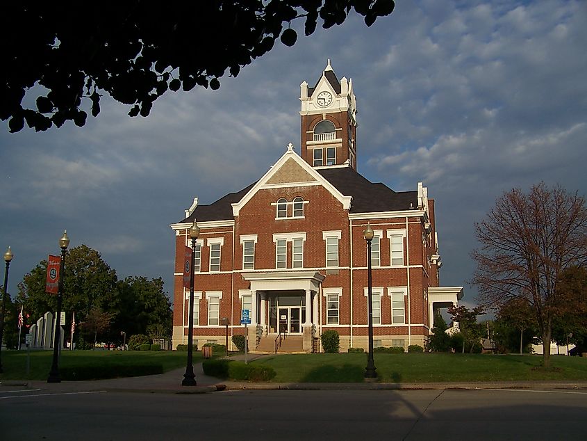 Perryville, Missouri County Court House on the main square.