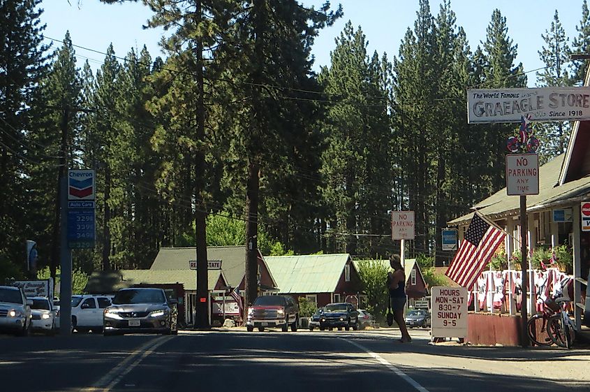 The beautiful town of Graeagle, California.