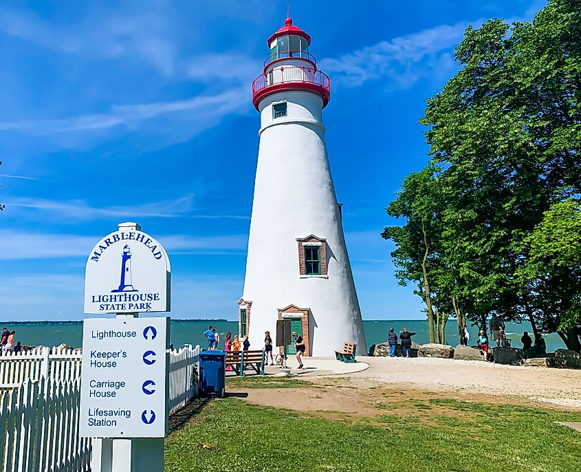 The Marblehead Lighthouse in Marblehead, Ohio.