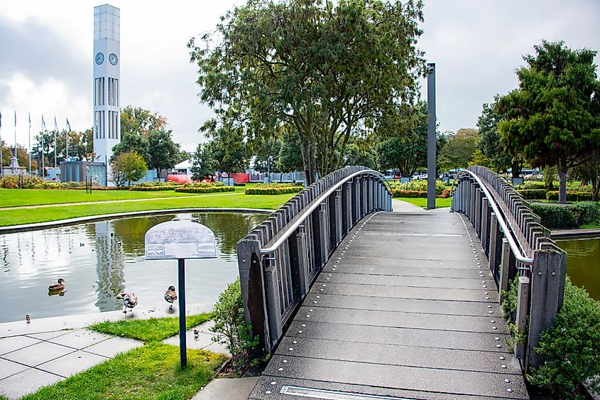 The Square Park in Palmerston North, New Zealand
