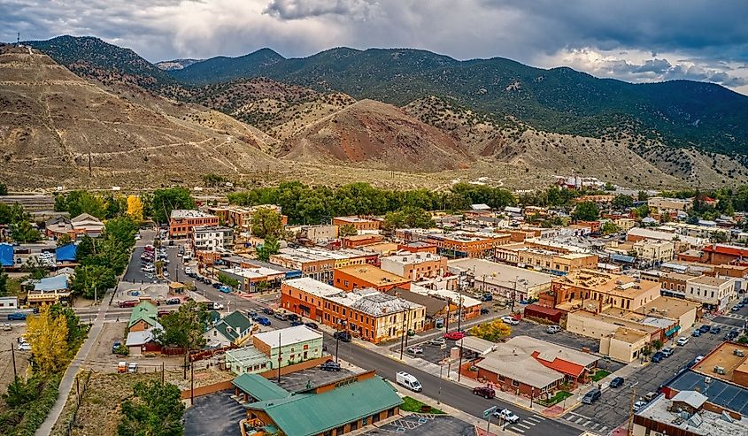 Overlooking Salida, Colorado is popular for white water rafting.