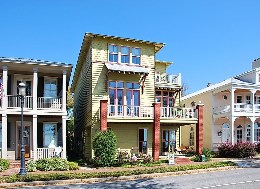 Historical Building in the Old Town of Pensacola, Florida