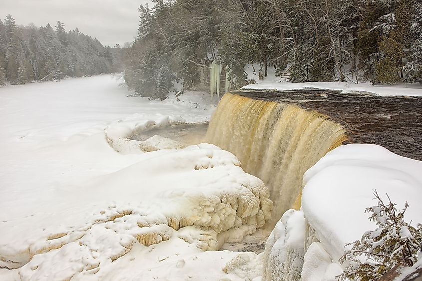 Tahquamenon Falls during winter