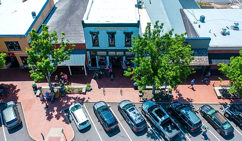 Downtown Dahlonega, Georgia.